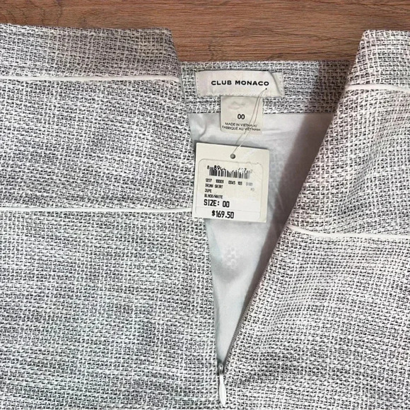 Club Monaco 00 Midi Twill Skirt - Picture 6 of 10